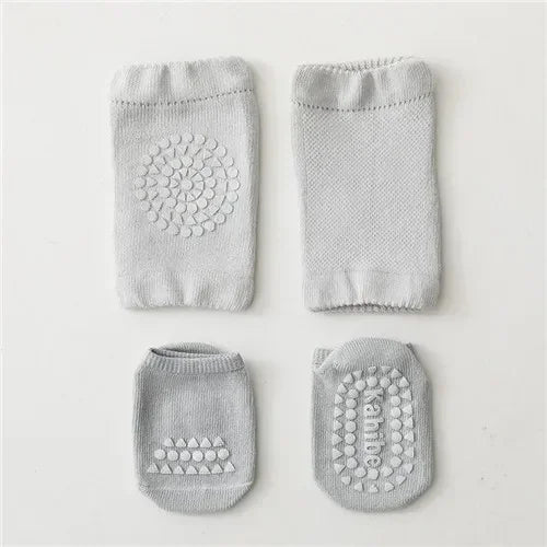 Soft Newborn Slip Toddler Anti Sock For Girls Boys Baby Girl Boy Sport Socks and Knee 2Pcs Infant Set Summer Spring 2023 New