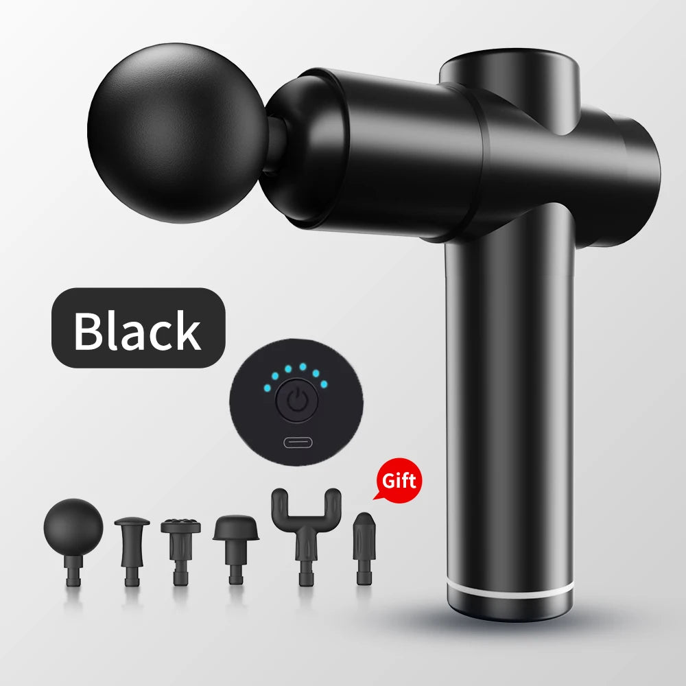 Massage Gun Muscle Relax Deep Tissue Massager Neck Massager Dynamic Vibrator Back Portable Handheld Display Fascia Gun Massage