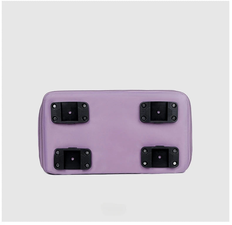 Universal Wheel Expandable Luggage Large Capacity Lightweight Travel Fitness Bag with Dry And Wet Separation Storage