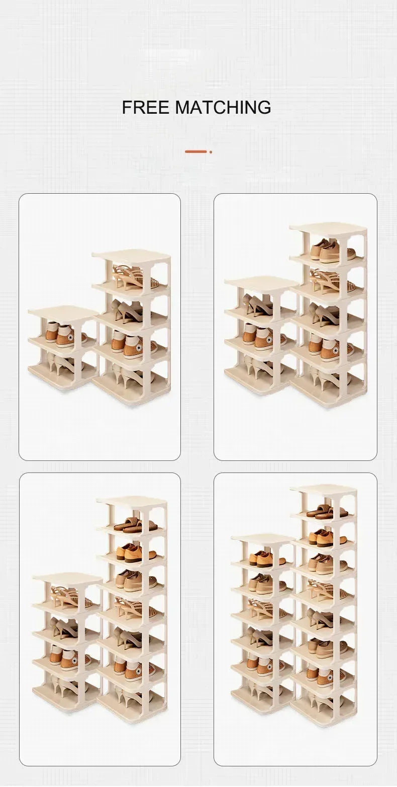 Shoe Rack Storage Organizer Household Living Room Vertical Shoes Rack Storage Cabinet Cabinets Removable Household Shoe Rack