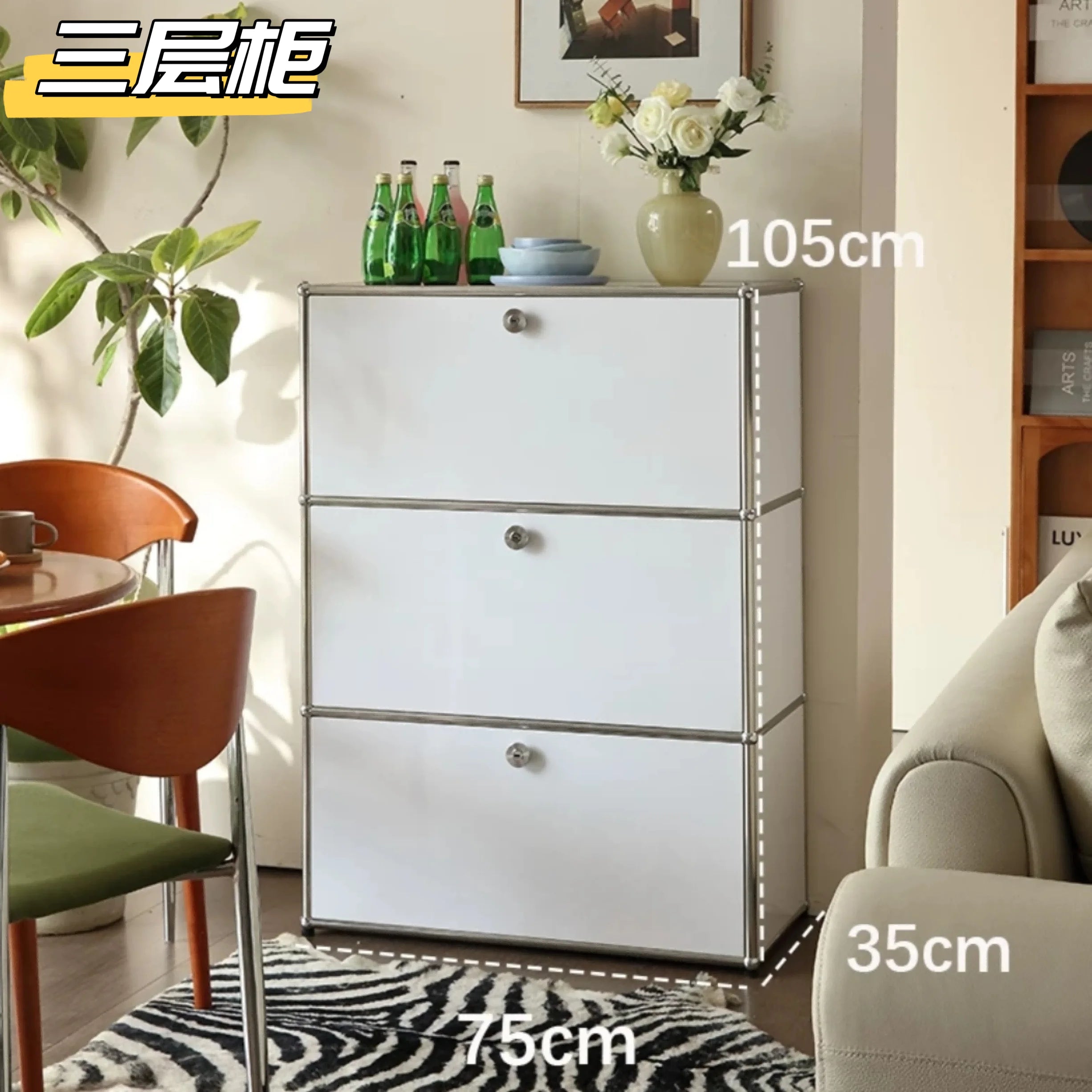 Cabinet for living room Storage locker drawer type storage Bedroom chest of drawers Organizer furniture Dual cabinet combination