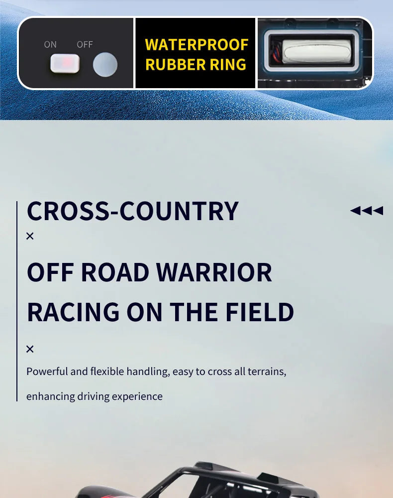 JJRC Q156 4WD 2.4G Amphibious Off-road Climbing RC Flip Stunt Car Racing All-terrain Waterproof Children's RC Toys Gifts