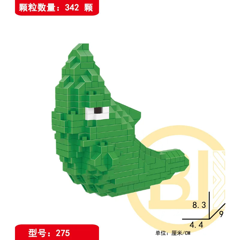 DIY Pokemon Blocks Small Cartoon Mini Building Block Pikachu Charizard Eevee Mewtwo Anime Assemble Action Model Dolls Toys