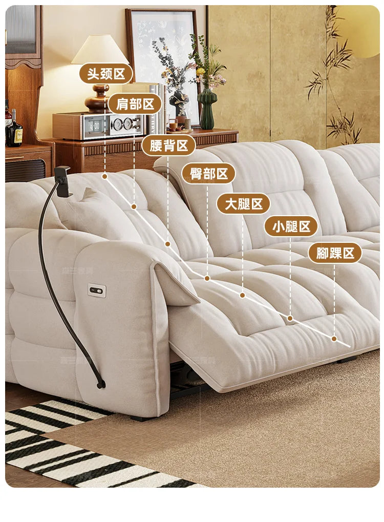 Italian Loveseat Electric Sofa Modern Luxury Designer Apartments Lazy Couch Recliner Sleeper Divano Soggiorno Furniture Home