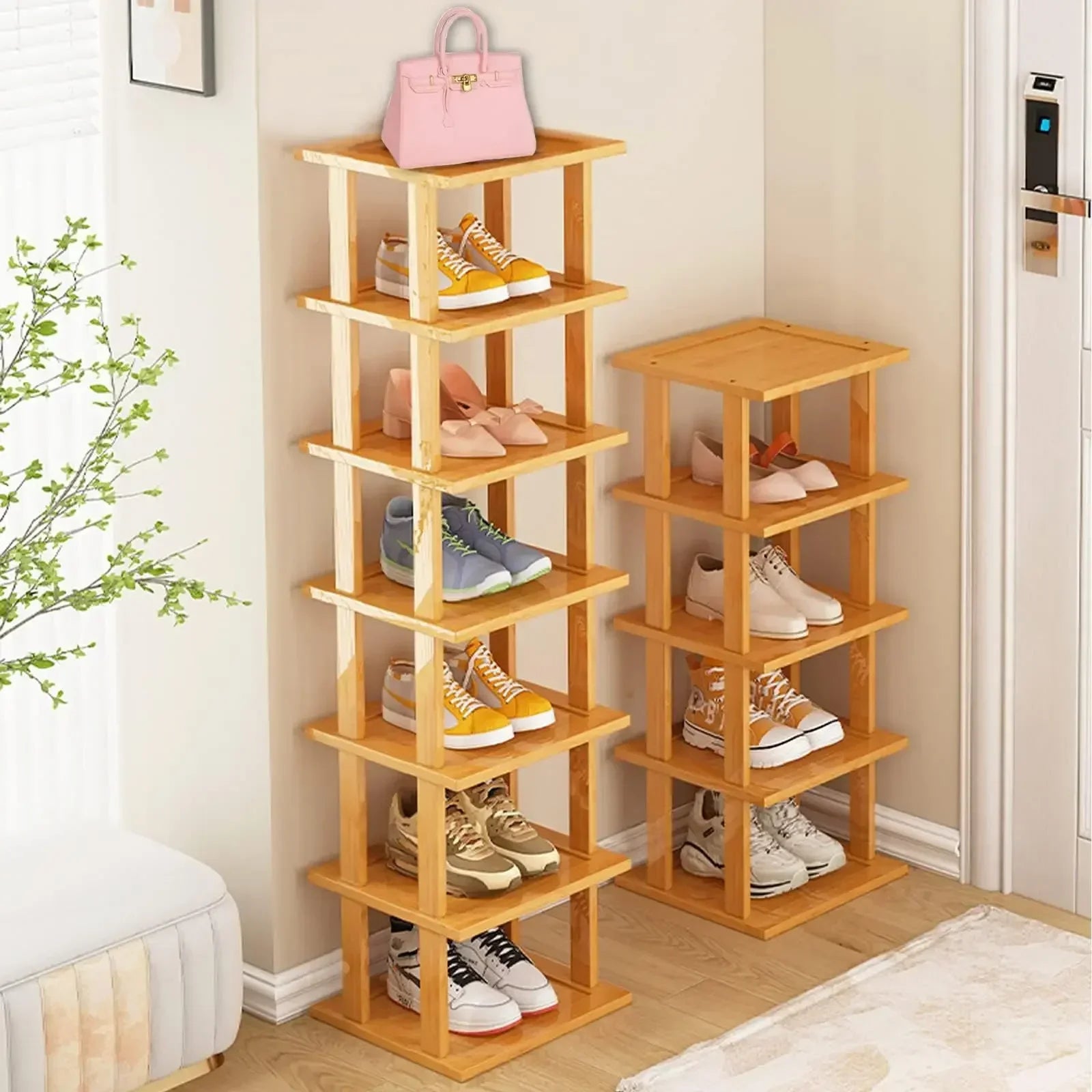 Bamboo Shoe Rack Detachable Shoe Rack for Easy Installation Storage Rack Entrance Storage Rack Multi-layer Simple Storage Rack