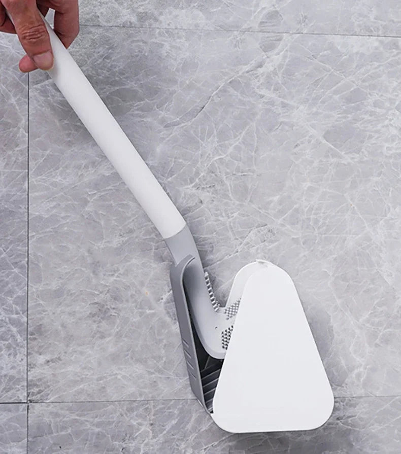 Golf Silicone Toilet Brushes Set Long Handled Toilet Cleaning Brush Black Modern Hygienic Bathroom Accessories Toilet Brush