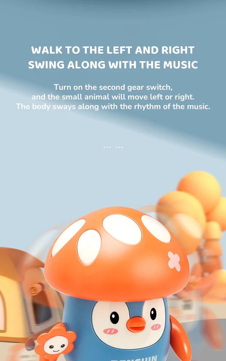 Penguin Electronic Toy Kids Electronic Pets with Music Light Animal Game Frog Walking Dance Moving Kid Toys 3 Year Gifts