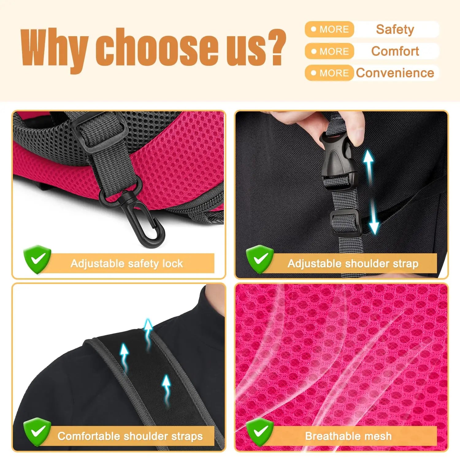 Small Dog Backpack Portable Outdoor Double Shoulder Dog Carrier Bag Pet Bag Travel Breathable Backpack Pet Carrying Supplies