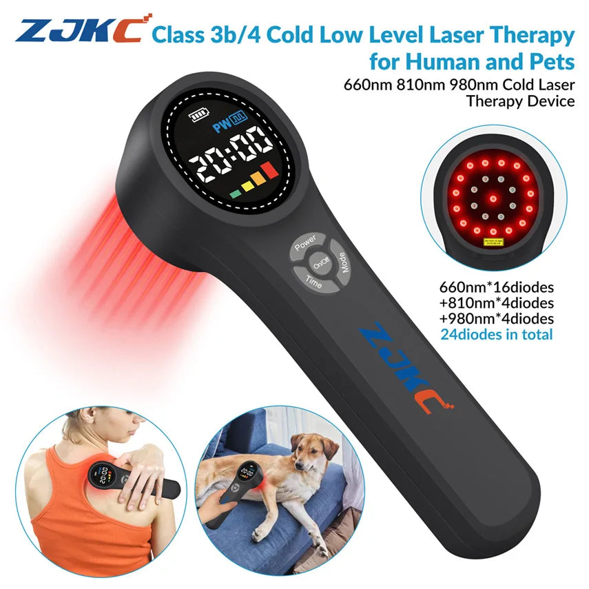 1760mW Low Level Laser Treatment Red Light Therapy Device for Human/Pets Pain Relief Shoulder Joint 660nm 810nm 980nm
