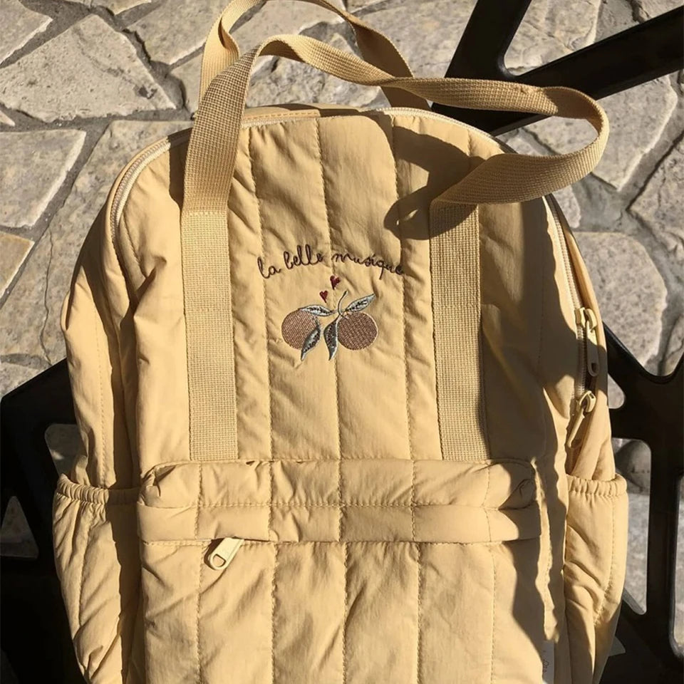 KS Brand Mommy Bag Travel Children Kid Cherry Backpack Primary Schoolbag Baby Waterproof Print Kindergarten Bags Boys Girls Gift