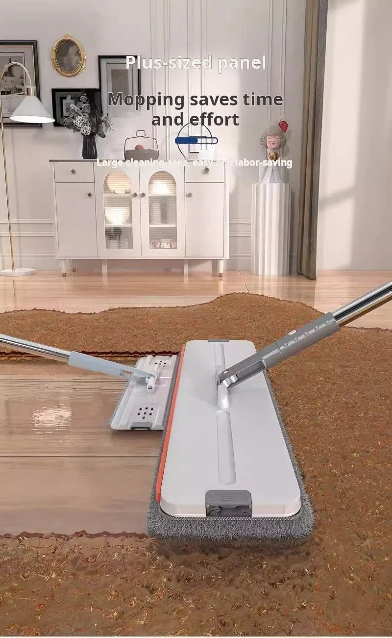 Microfiber Mop with Bucket, 360 Rotating, Flat Squeeze, Floor Cleaner Tool, Home Kitchen, Multifunction Cleaning Mops