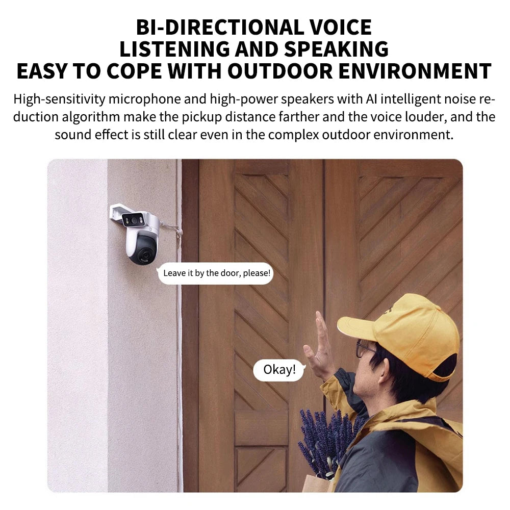 2025 NEW Xiaomi Outdoor CW500 Dual Camera Version IP66 Security Protection CCTV AI Detection Full-Color Night Vision Smart Home