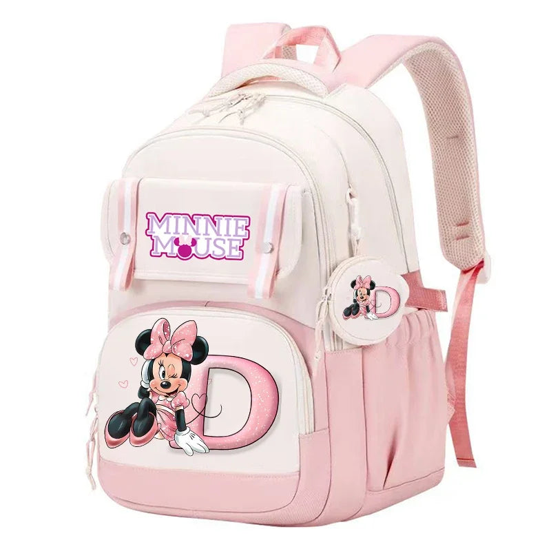 Minnie Mouse Disney Backpacks Mochilas Aestethic Backpacks for Teenager Canvas Laptop Backpack School Student Kawaii Bag Gift
