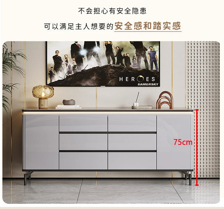 Simple Space Saving Cabinets Living Room Portable Storage Modern Trendy Display Cabinet Simple Luxury Vitrina Furniture