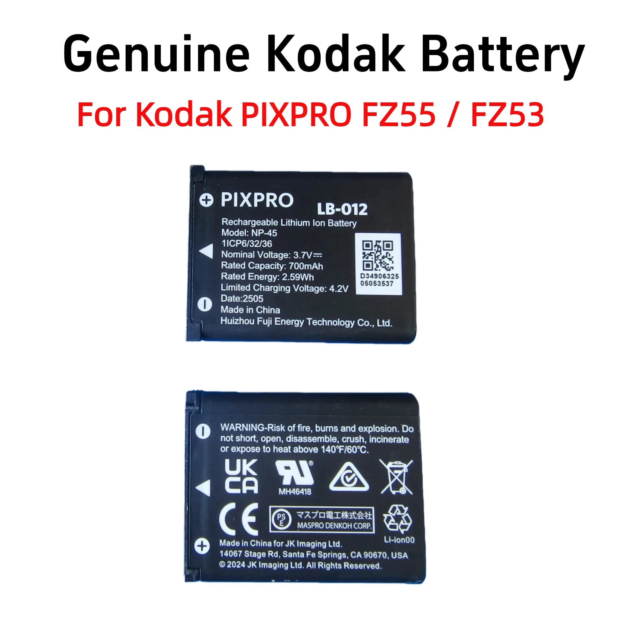 KODAK PIXPRO FZ55-RD 16MP Digital Camera 5X Optical Zoom 28mm Wide Angle 1080P Full HD Video 2.7" LCD Vlogging Camera