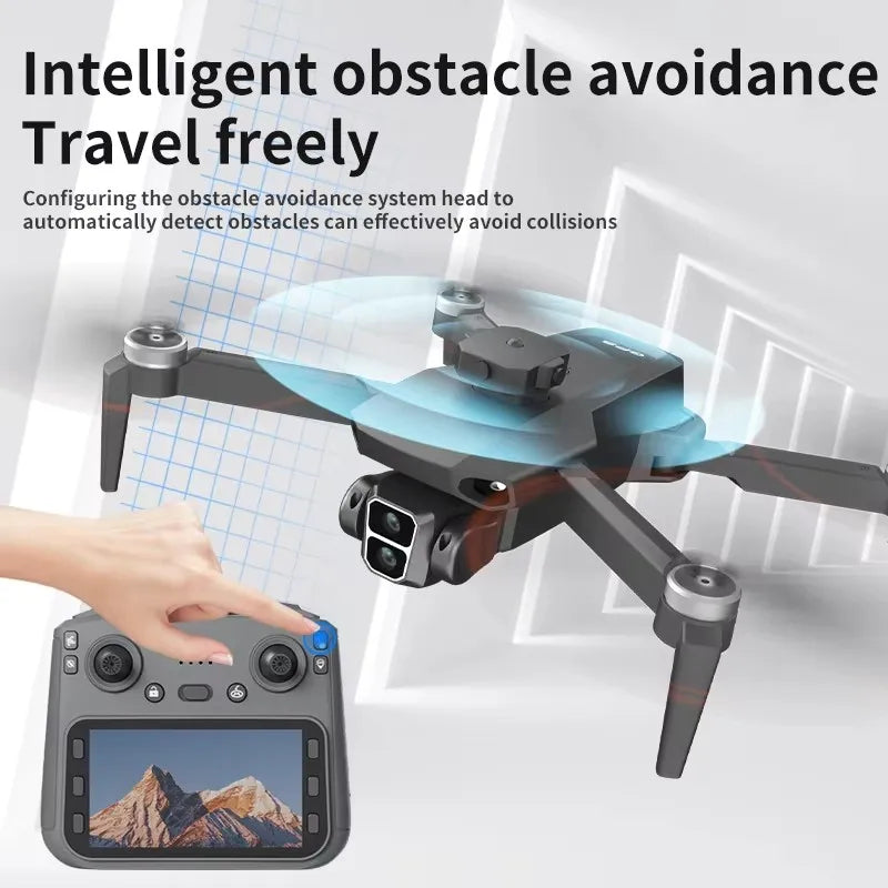 L106-1 GPS Professional Drone With 4K HD Camera Screen Remote 5G WIFI 3KM EIS Obstacle Avoidance FPV Brushless Quadcopter