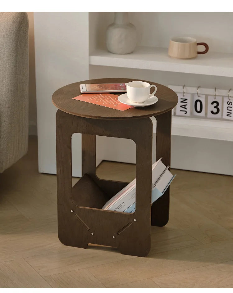 14 Inch Sofa, Side Table Bedroom Bedside Table Multifunctional Splicing Balcony Coffee Round Table Living Room Bookshelf
