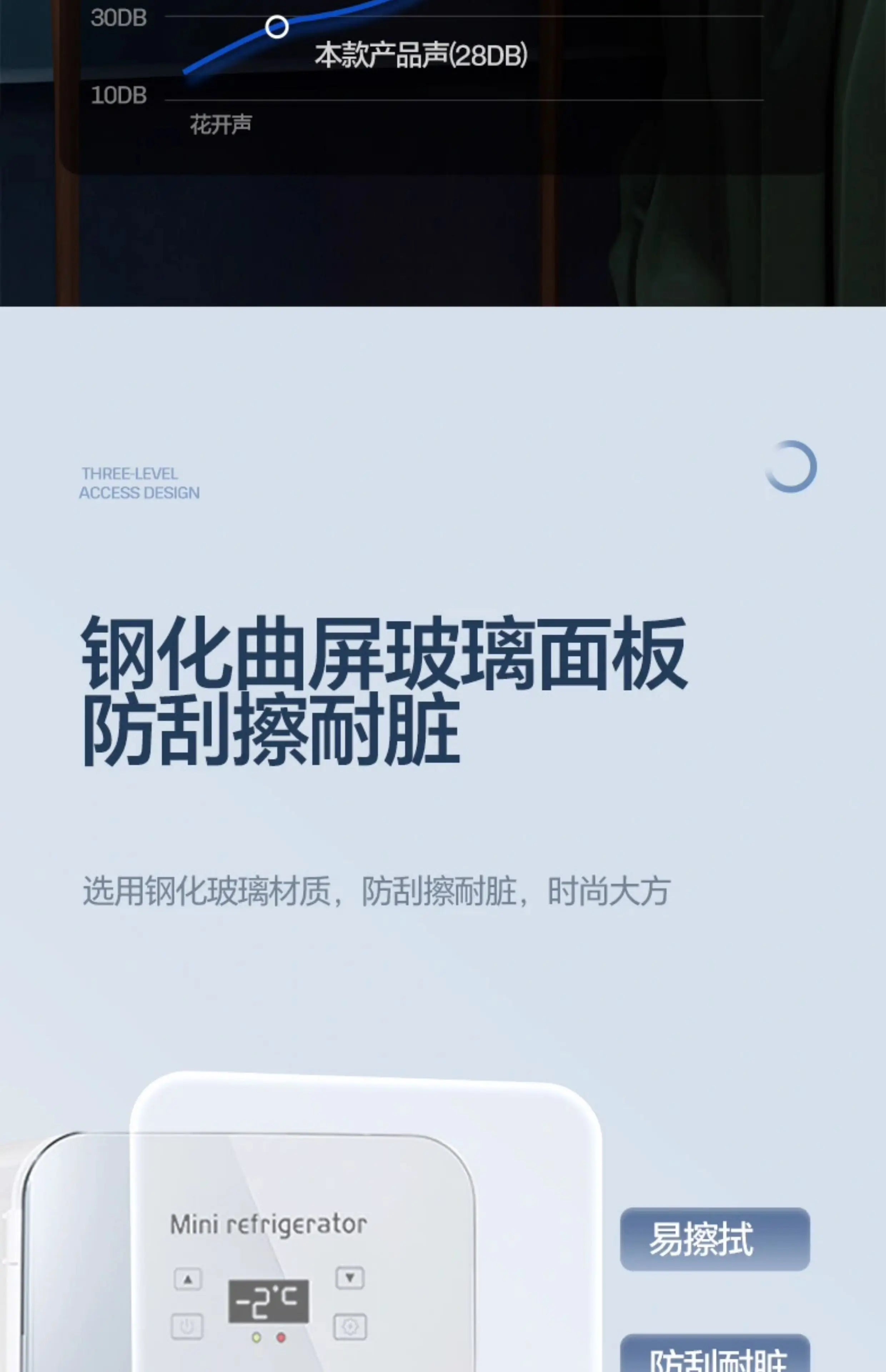 ‌Dual-Core Cooling Car Refrigerator Portable Fridge Home 35dB Low-Noise Breast Milk Chiller Office Solution w/Layered Storage