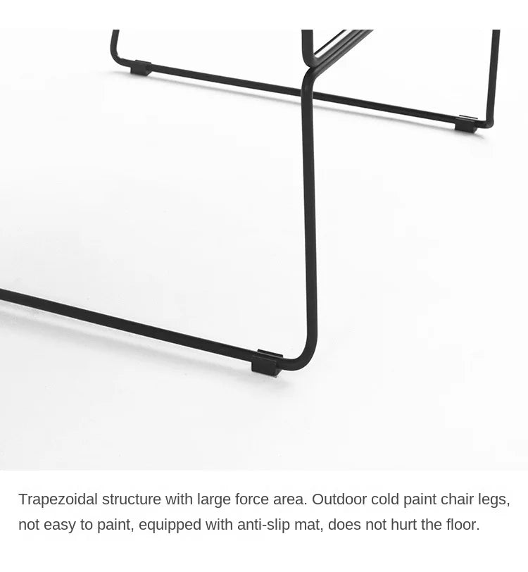 Nordic Fashion Backrest Home Chair Personality Hollow Leisure Chair Single Dining Chair Decorative Chair Outdoor Balcony Couch