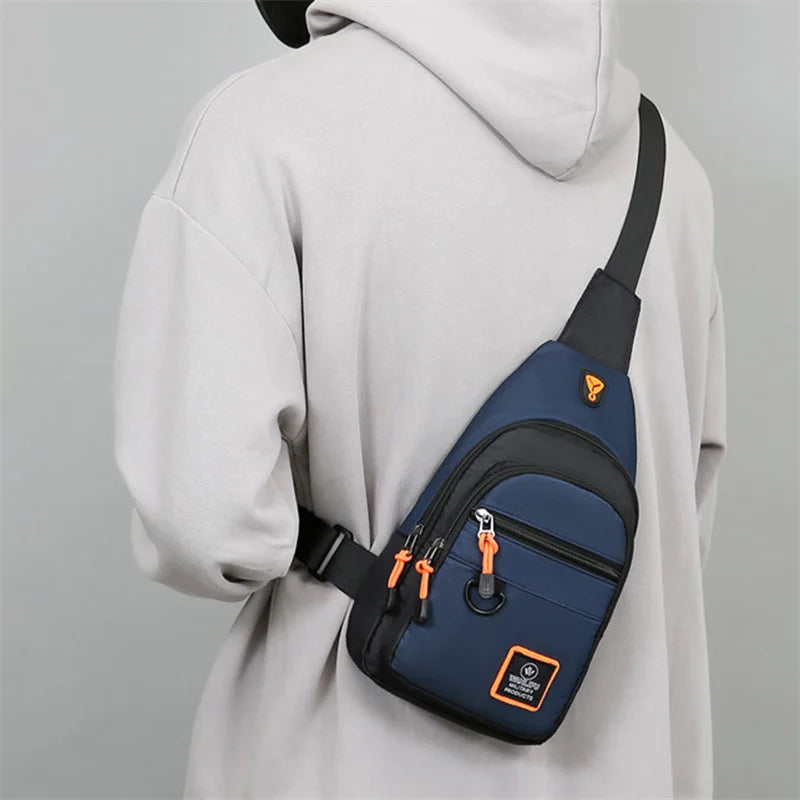 Chest Bags Men's One Shoulder Crossbody Bag Large Capacity Outdoor Sports Leisure Fashion Small Shoulder Bag Backpack Men's