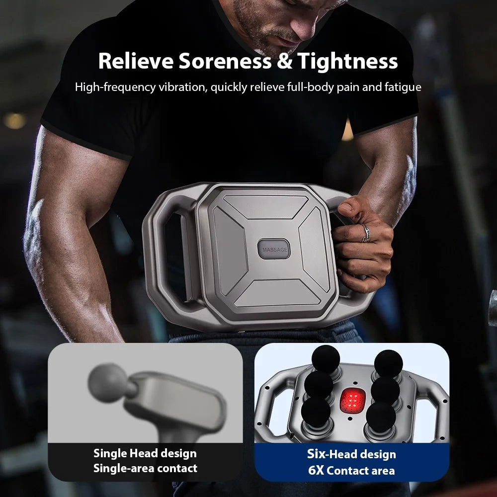 66-head Fascia Gun High Frequency Vibration Body Massage Gun Back Massager Waist Massager Neck Shoulder Thigh Fascia masajeador