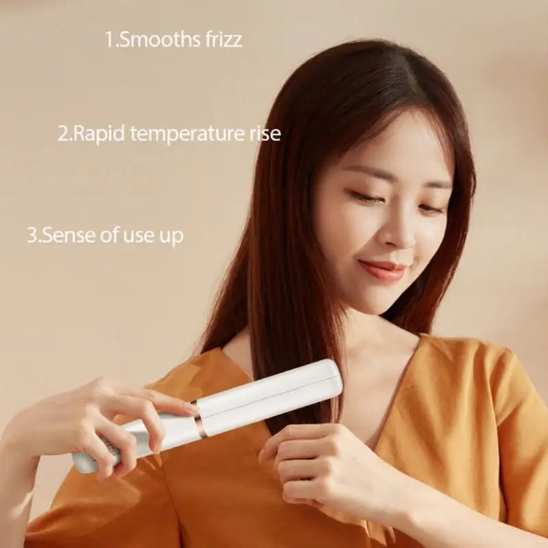 A0NC 2-in-1 Hot Air Spin Brush for Styling and Frizz Control, Negative Ionic Hair Dryer Brush, 3 Levels Temperature Control