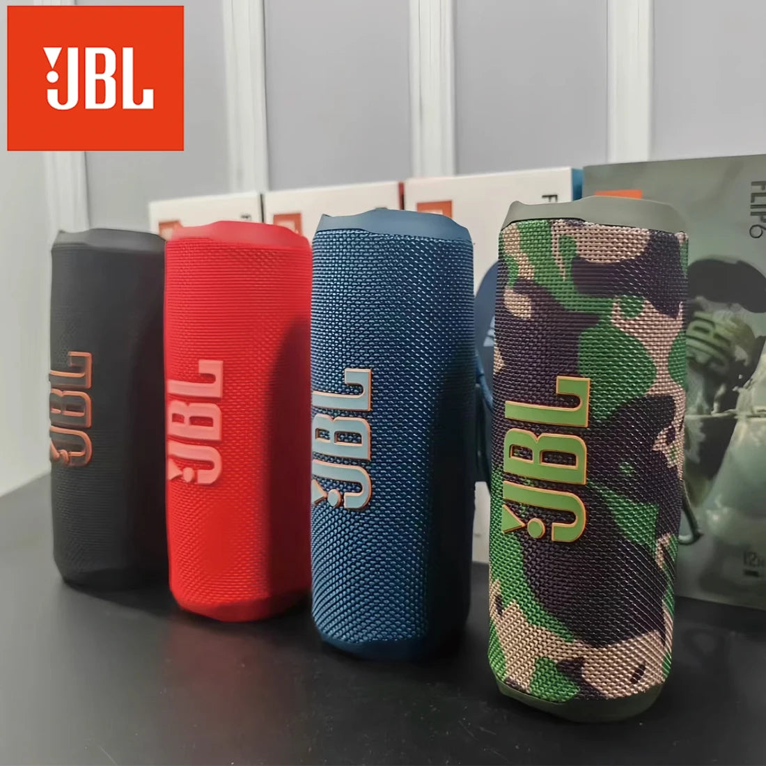 Original JBL FLIP 6 Bluetooth Speaker FLIP6 Portable IPX7 Waterproof Outdoor Stereo Bass Music Track Speaker Independent Tweeter