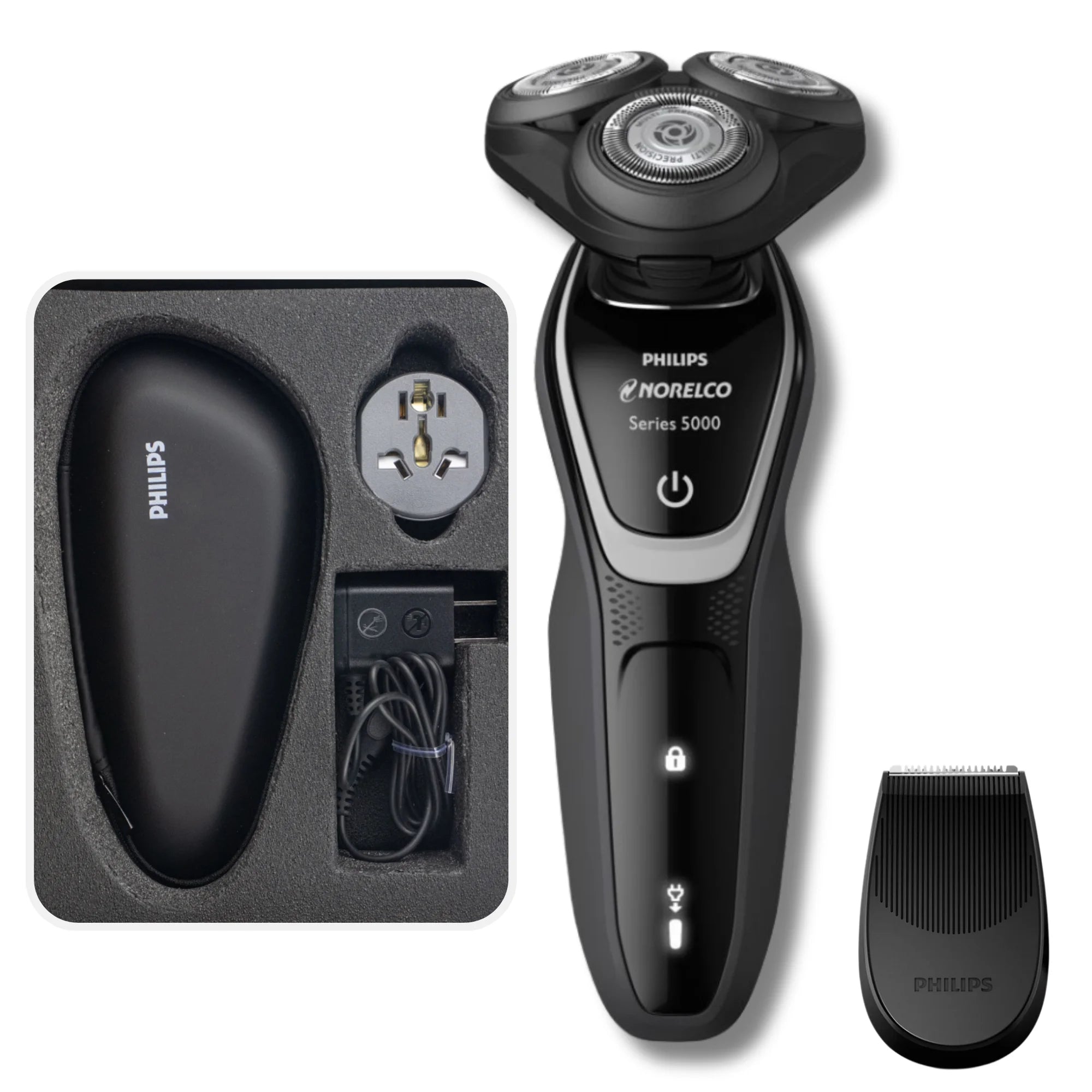 Philips Norelco Razor Shaver  series 5000 S5210, Wet & Dry, No original packaging, Quick Charge,  MultiPrecision Blade System