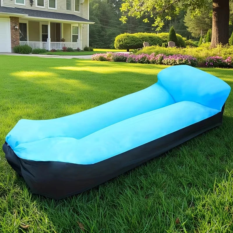 Lazy Inflatable Sofa Outdoor Chair Portable Inflatable Couch Folding Camping Sofa Outdoor Furniture Beach Inflatable Lounger