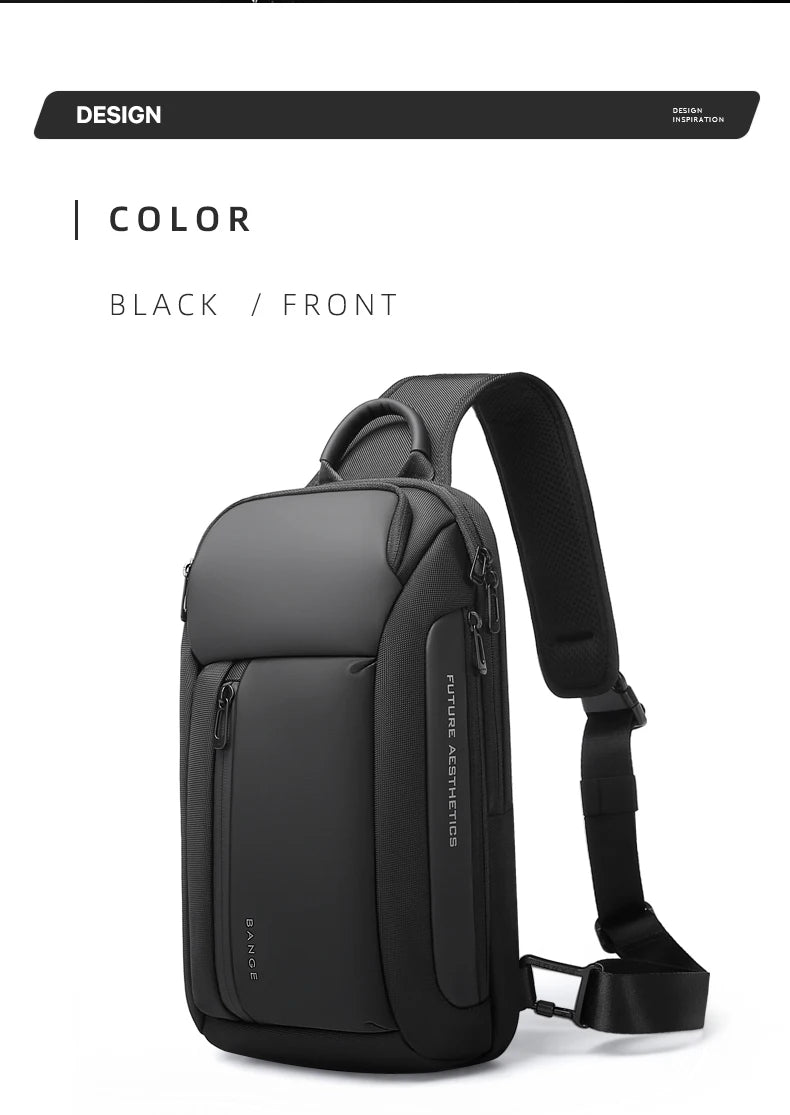 Bange New Oxford Fashion Waterproof Chest Bag Crossbody Bag Men's Models Men's Chest Bag Leisure Shoulder Satchel Large Capacity