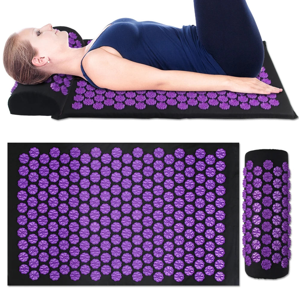 Acupressure Yoga Mat Kuznetsov's Applicator Cushion Sensi Massage Body Needles With Spikes Pillow Foot Massager Fitness Pilates