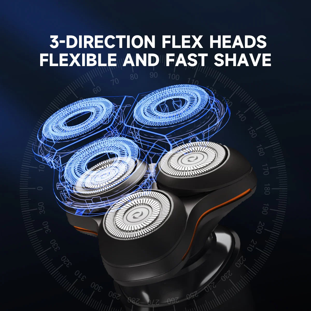 ENCHEN X8S-C Electric Shaver With 4 Replacement Heads Multi-Purpose Waterproof Type-C Rechargeable Portable Men Beard Trimmer