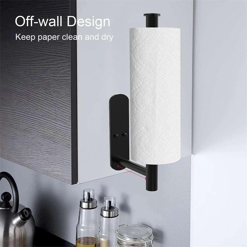 1~2PCS Toilet Paper Rack Bathroom Paper Towel Holder Adhesive Absorbent Paper Dispenser WC Kitchen Hardware Storage Accessories