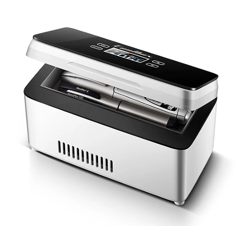 Insulin Cooler Portable Refrigerator USB Charging Medication Low-Temperature Storage Box Small Car Refrigerator  For Family