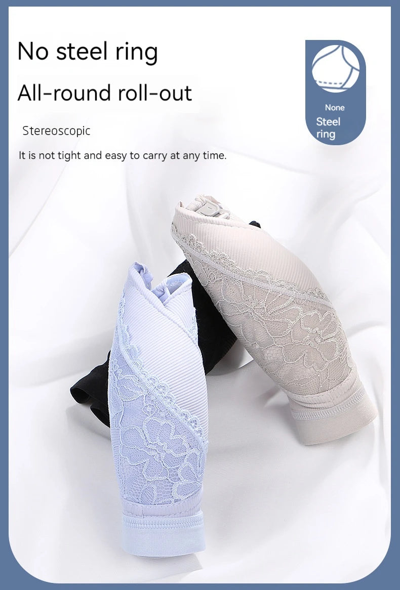 New Cotton Soft Comfortable Pregnant Women's Breastfeeding Bra Gathering Anti sagging and Steel Ring Free Women's Underwear