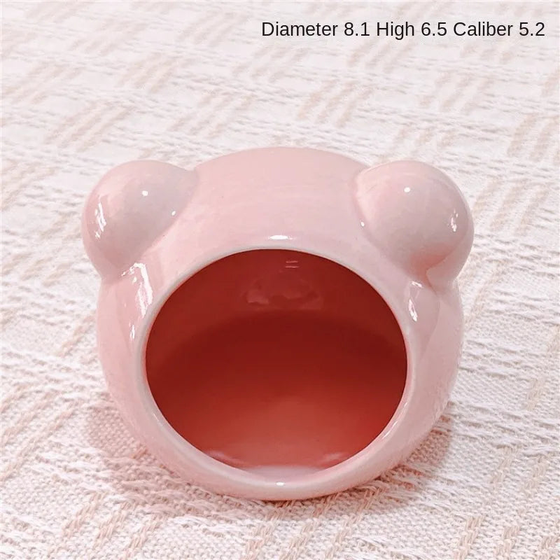 Ceramic Hamster Nest Summer Cooling Pet Ice House Ceramic Nest Dutch Pig Golden Bear Sleeping Nest Ceramic SummerHouse NewDesign