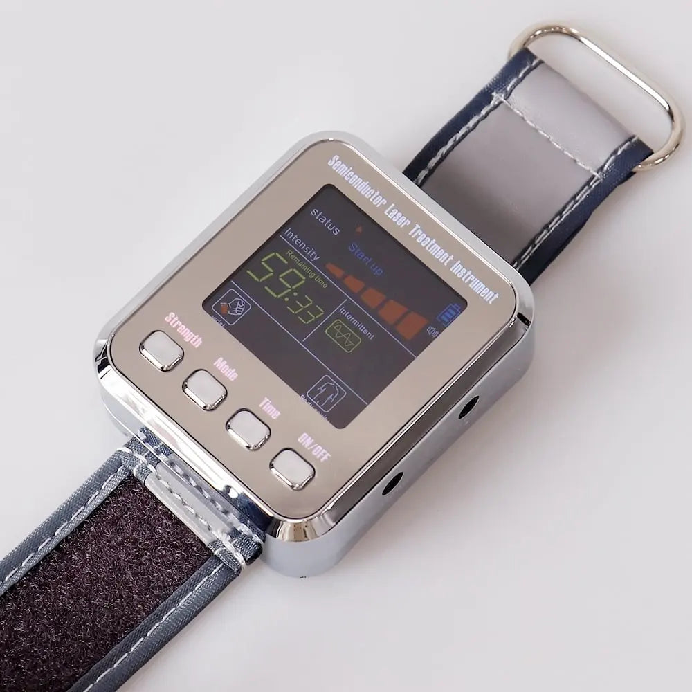 Hypertension Laser Therapy Watch Semiconductor Blood Irradiation Laser Treatment Instrument 650nm Acupuncture Points Watch