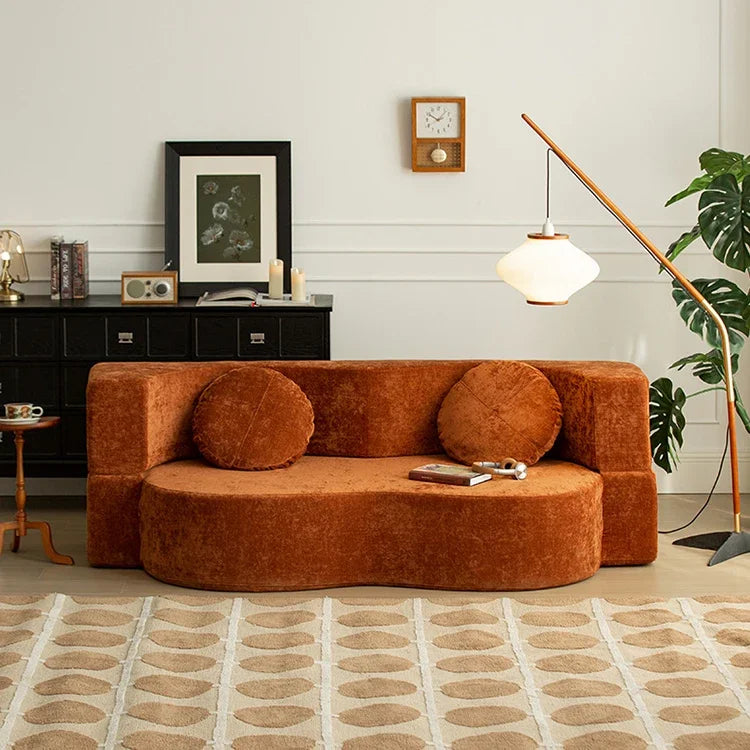 Teddy Sofa Multifunctional Transformable Vacuum Compression Sofa Bed Flip Foldable Washable Customizable Couch for Living Room