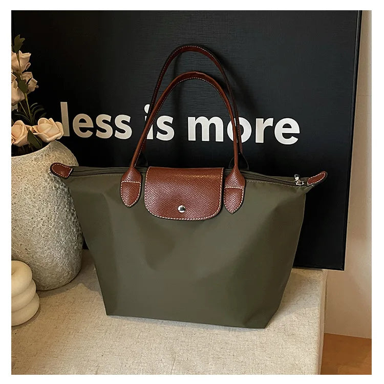 Women's shoulder bag new large-capacity tote bag armpit bag female Longxiang bag fashionable handbag