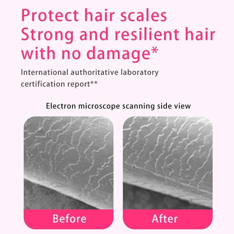 Negative Ion Hair Straightening Brush,360° Flexible Teeth,Fast Heat with 3 Adjustable Temperatures,Safe Anti-Scald Protection