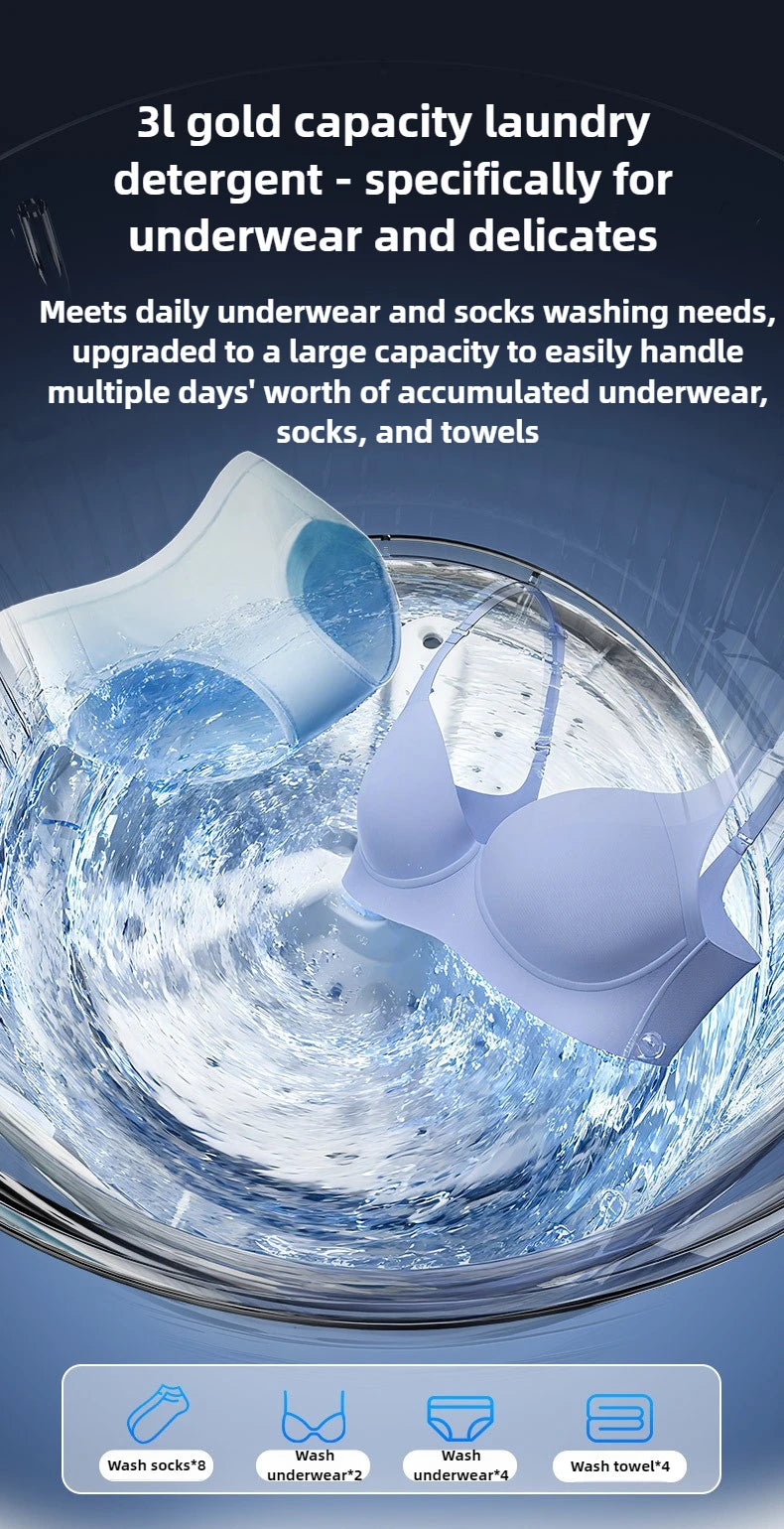 3L Mini Washing Machine Portable Home Clothes Socks Underwear Cleaning Washing Machine Travel Washing Machine with Spin Drying