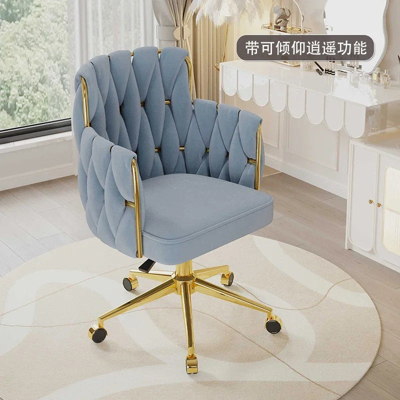 Study Throne Office Chair Vanity Modern Ergonomic Luxury Nordic Office Chair Designer Relaxing Sillas De Oficina Salon Furniture