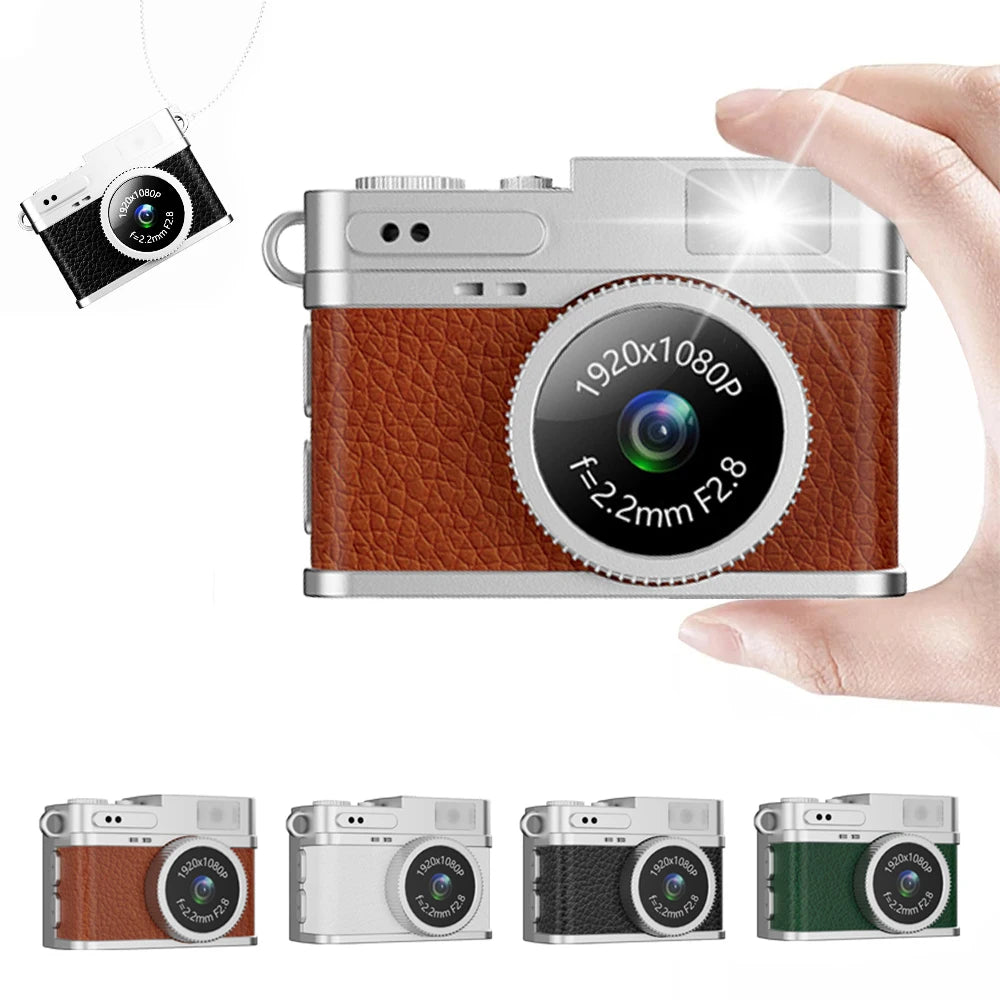 1080P Digital Camera Retro CCD Mini Cam with Screen Indoor Outdoor Sports Portable Vintage Very Small Camcorder Video Recorder
