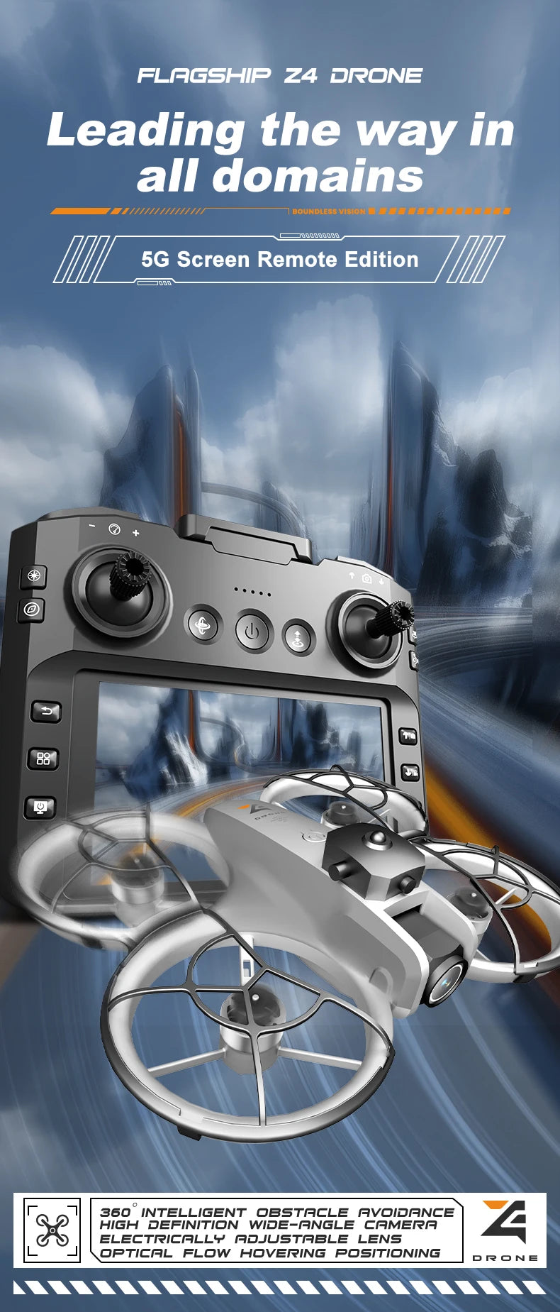 Professional Mini RC Drone 4K WIFI FPV HD Aerial Photography Brushless motor Optical Flow Positioning Dual Camera Quadcopter Toy