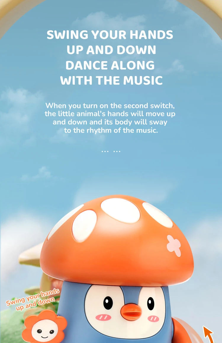 Penguin Electronic Toy Kids Electronic Pets with Music Light Animal Game Frog Walking Dance Moving Kid Toys 3 Year Gifts