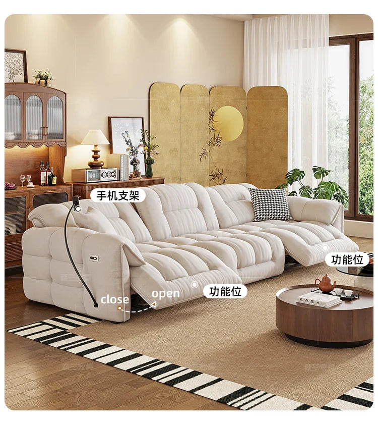 Italian Loveseat Electric Sofa Modern Luxury Designer Apartments Lazy Couch Recliner Sleeper Divano Soggiorno Furniture Home