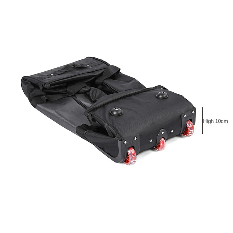 28/32 inch Large Capacity Rolling Luggage Trolley Bags with Wheels Waterproof Oxford Duffel Bag Wheeled Bag Travel Suitcase