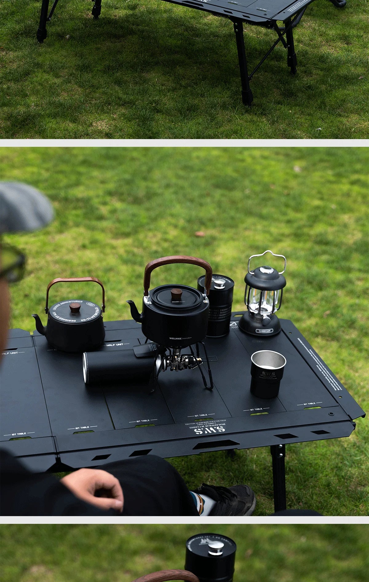 Outdoor SWS Five Unit IGT Table 5 Multi functional Folding Aluminum Alloy Height Adjustable Table