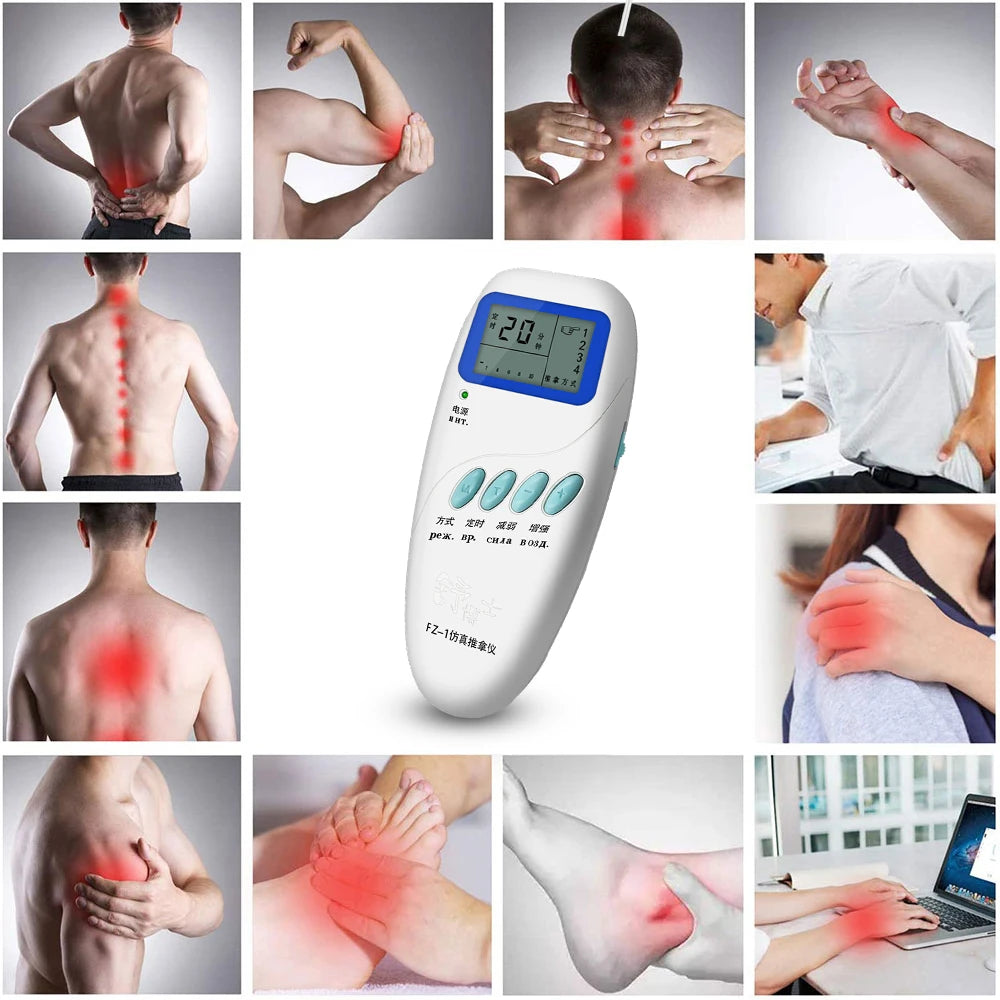 TENS Electric Muscle Stimulator Physiotherapy Frequency EMS Acupuncture Physiotherapy Body Massager Relaxation Pain Relief