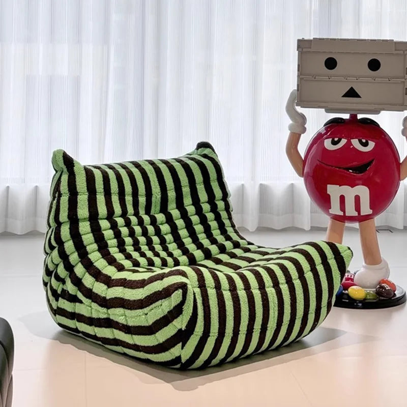 European Kawaii Living Room Sofas Boneless Design Ergonomic Comfortable Living Room Sofas Upholstered Cute Canapé Lit Furniture